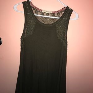 Green Lace Tank Top